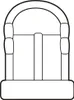 A black and white line drawing of a padlock. Náhled obrázku produktu