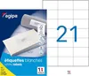 Etikety univerzálne 70x42,4mm Express Agipa A4 100 hárkov Produktbild-Vorschau 2