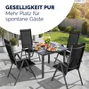 CASARIA® Gartenstühle 2er Set Hochlehner Klappbar 8-Fach Produktbild-Vorschau 8