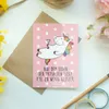 Mr. & Mrs. Panda Grußkarte Einhorn Cocktail - Rot Pastell - Produktbild-Vorschau 2