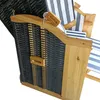 XL Strandkorb Volllieger Liegekorb Binz 302 Natur Grau Weiß Produktbild-Vorschau 3