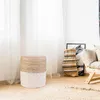 Lot de 2 Poufs - HOME DECO FACTORY - Tressés - Beiges Voir les images du produit 6