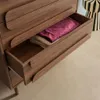Cassettiera vintage effetto legno 5 cassetti, Noce Anteprima dell’immagine prodotto 5
