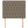 The Living Store Kopfteile 2 Stk. Taupe 100x7x78/88 cm Produktbild-Vorschau 4