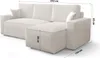 FEDVE Ecksofa Eldon L Form Sofa Schlaffunktion Bettkästen Produktbild-Vorschau 3