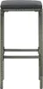 The Living Store Barhocker mit Kissen 3 Stk. Grau Poly Produktbild-Vorschau 5