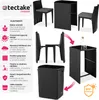 TecTake 404208, Černá, 2 sedadlo/sedadel, Dospělí a děti, Náhled obrázku produktu 3
