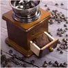 Houten Handmatige Koffiemolen Met Formaling Rustieke Stijl Productafbeelding-voorbeeld 5