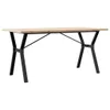 vidaXL Esstisch Y-Gestell 140x80x75,5 cm Massivholz Kiefer Produktbild-Vorschau 1