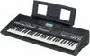 A black Yamaha PSR-SX 600 keyboard with a music stand attached, shown from a diagonal angle against a white background. Anteprima dell’immagine prodotto