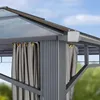 TOOLPORT Gazebo da Giardino 3x3 m Telaio in Alluminio Tetto Anteprima dell’immagine prodotto 7