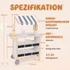 COSTWAY Carrello dei gelati per bambini con 6 gelati, Anteprima dell’immagine prodotto 3