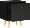 vidaXL Noční stolky 2 ks Černá 40 x 30 x 50 cm Masivní Náhled obrázku produktu 5