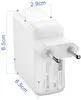 A white power adapter with dimensions indicated by lines and text. Podgląd zdjęcia produktu