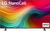 A front view of an LG NanoCell smart TV displaying a colorful abstract image. Voir les images du produit