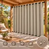 Outdoor Vorhang 254x214 cm Taupe Ösen Thermovorhang Produktbild-Vorschau 13
