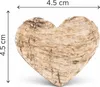 60x Birkenrinden Herzen 4,5cm Natur Dekoherzen Hochzeit Produktbild-Vorschau 2
