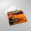 Bilder auf glas - Löwe Sonne Landschaft - 70x70cm - Produktbild-Vorschau 2