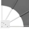 vidaXL Balkon Sichtschutz 140 x 140 cm Polyester Hellgrau Produktbild-Vorschau 6