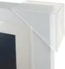 A close-up shot of a white picture frame with a clear plastic corner protector on the top right corner. Náhľad obrázku produktu