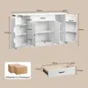 BEALIFE Sideboard 140x40x83 cm mit 4 Türen & 1 Schublade | Produktbild-Vorschau 3