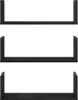 Wandplanken 3 stuks Zwarte Eiken 58x18x18 cm Bewerkt Hout Productafbeelding-voorbeeld 5