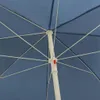 vidaXL Strandschirm Blau 240 cm Produktbild-Vorschau 4