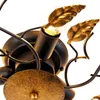 QAZQA – Klasyczna I Antyczna Vintage Lampa sufitowa czarna Podgląd zdjęcia produktu 5