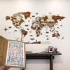 Holz-Weltkarte Wandkunst – 3D Holz Pinnwand Karte, Reise Produktbild-Vorschau 6