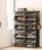 HOOBRO Schuhregal mit Tür für 32 Paar Schuhe 80 x 30 x 120 Produktbild-Vorschau 2