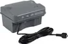 A gray electronic device with a black power cord, shown on a white background. Produktbild-Vorschau