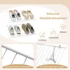 COSTWAY 2er Set Schuhregale Wandmontage, Metall-Draht Produktbild-Vorschau 4