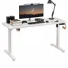 Elektrisch höhenverstellbarer Schreibtisch, weiß, 120 cm, Produktbild-Vorschau 1