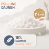 Federnkissen 80x80 cm, Kissen 85% Federn / 15% Daunen, Produktbild-Vorschau 3