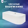 VBChome Eckbadewanne Acryl 170x75cm Set Schürze Siphon Produktbild-Vorschau 15