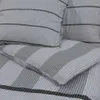 vidaXL Bettwäsche-Set Grau 200x200 cm Baumwolle Produktbild-Vorschau 5