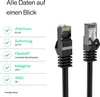 Shiverpeaks RJ45 Patchkabel S/FTP Cat7, PUR, schwarz 1m Produktbild-Vorschau 4