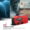 Collage of weather events and a red emergency radio. Produktbild-Vorschau