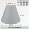Wogati® Premium Lampenschirm E14/E27 Baumwolle |Grau / Produktbild-Vorschau 4