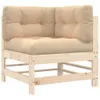 vidaXL Ecksofa mit Kissen Massivholz Kiefer -  Produktbild-Vorschau 3