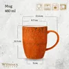 Wilmax Becher 460 ml Orange aus Porzellan Produktbild-Vorschau 3