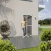 TrendLine Fliegenschutz-Tür 100 x 210 cm schwarz/weiß Produktbild-Vorschau 4