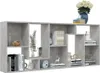 Libreria grigio cemento 67x24x161 cm Materiale a base di Anteprima dell’immagine prodotto 5