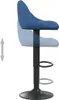 Barhocker DUKE höhenverstellbar 2er Set Blau Samt  | Produktbild-Vorschau 7