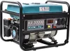 A teal and black dual fuel generator is shown from a slightly angled front view. Podgląd zdjęcia produktu