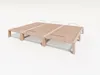 Gigapur G56 Massivholz-Bett 250x200 cm – Kiefer Natur Produktbild-Vorschau 2
