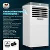 MONZANA® Climatiseur Mobile 7000 BTU Silencieux – Voir les images du produit 2
