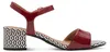 Tamaris Damen Sandalette Sandale Metallic Lack Blockabsatz Produktbild-Vorschau 3