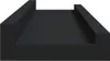 A 3D render of a black MDF picture ledge, viewed from a slightly elevated angle. Anteprima dell’immagine prodotto
