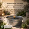 Solar Brunnen Set inkl. Akku - 50 cm Metall-Schale Produktbild-Vorschau 3